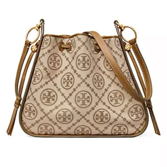 🔥NeW! Tory Burch T Monogram Jacquard Bell Bag - Picture 7 of 17
